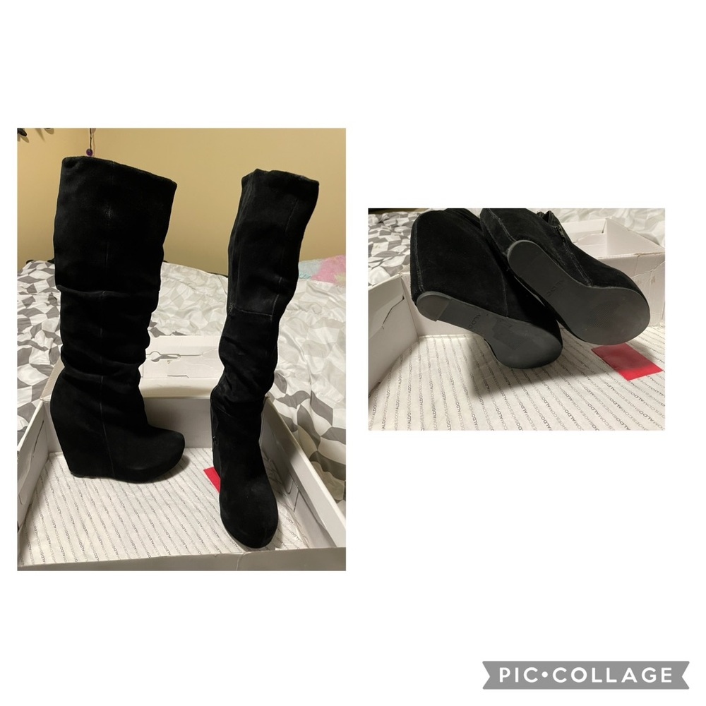 Black Suede Women's Boots